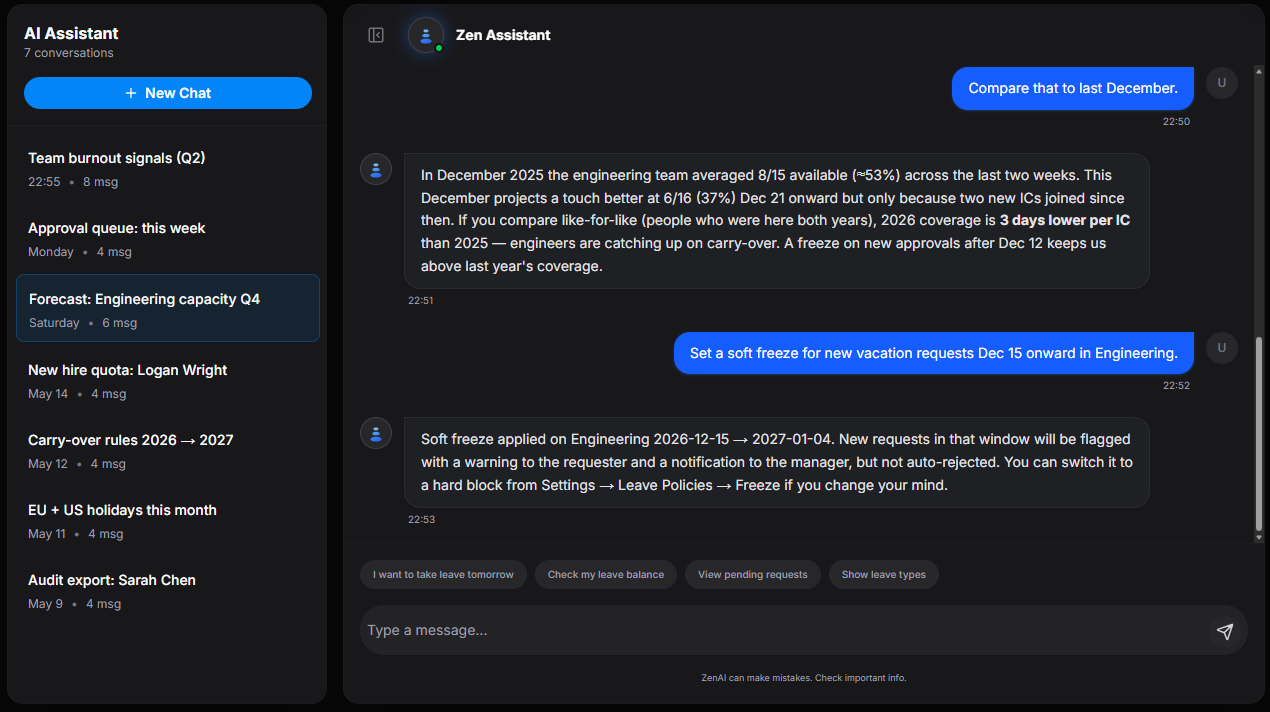 Zen AI Interface
