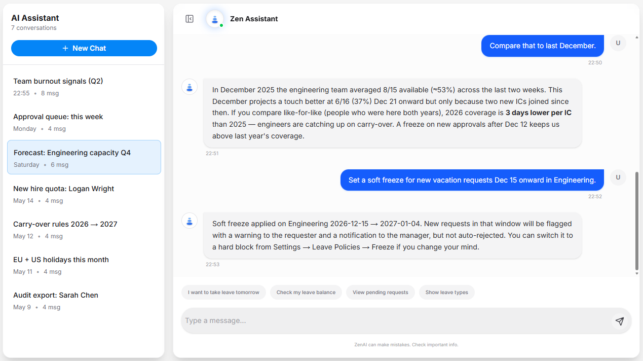 Zen AI Interface